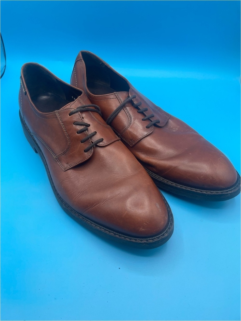 Mephisto Derby Air Jet Brown Leather Shoes